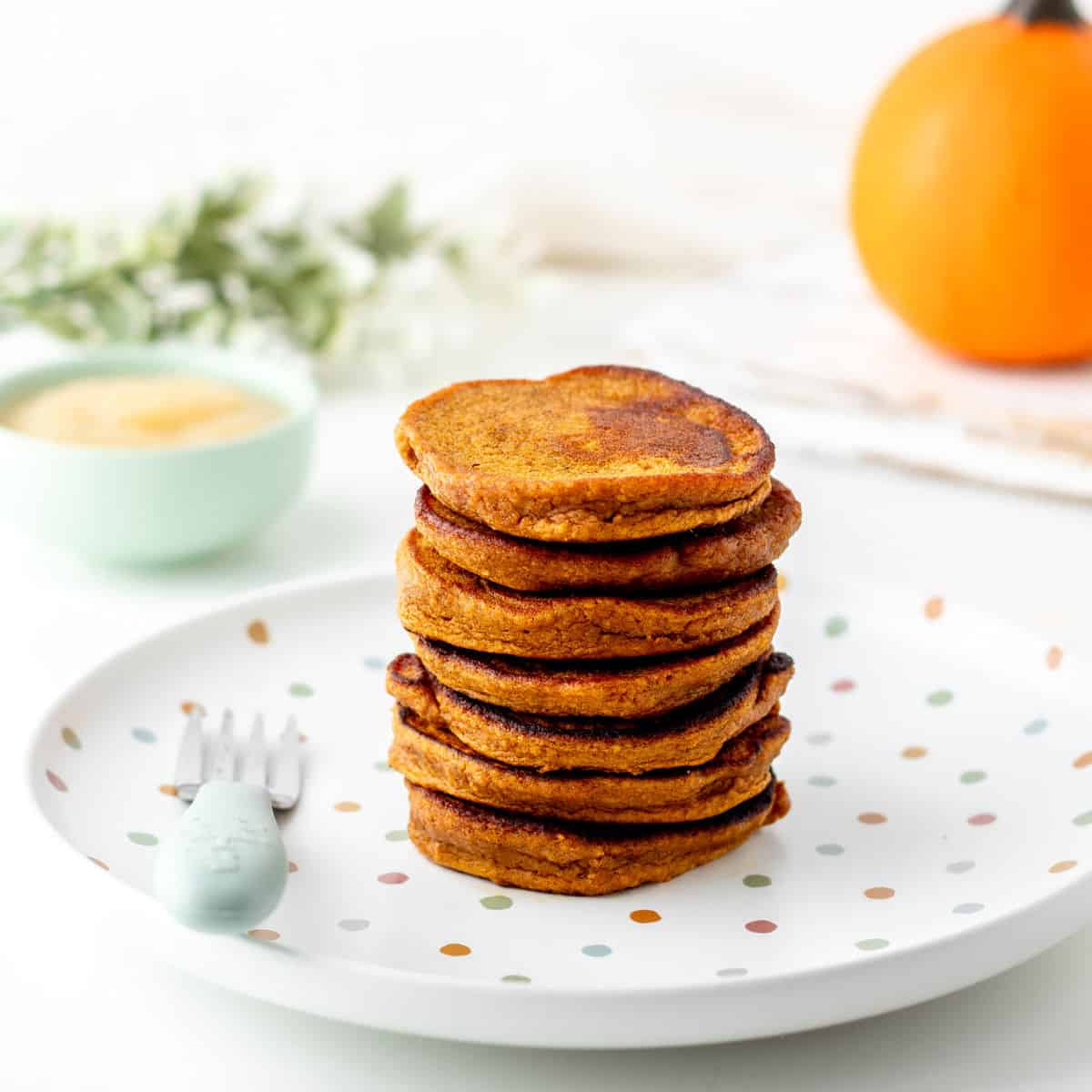 Naturally Sweet Pumpkin Pancakes for Baby: No Sugar, Dairy, or Butter